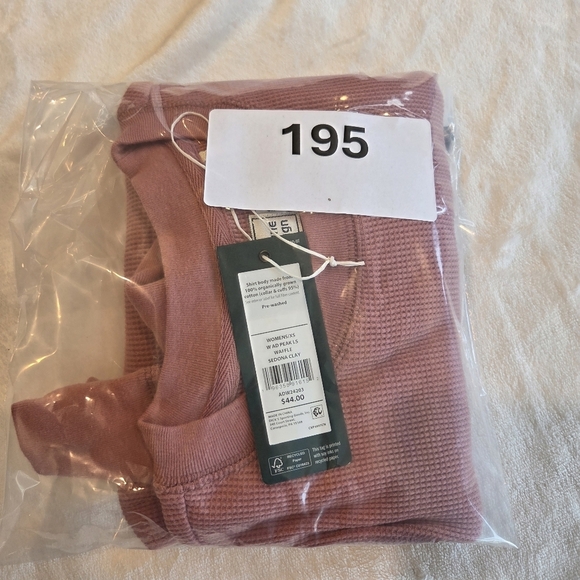 Alpine Design Women's Waffle-Knit Long-Sleeve Shirt in Sedona Clay XS New - Picture 8 of 8